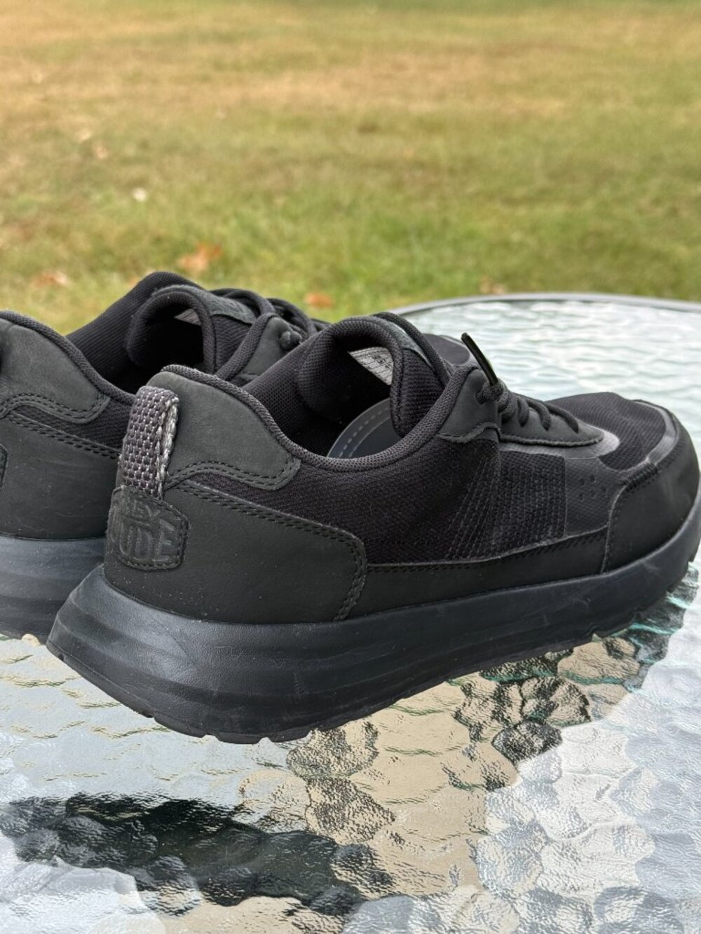 Hey Dude Sirocco Alta Mens 8 Black Sneakers Y2K Gorpcore Athleisure Comfort 4384